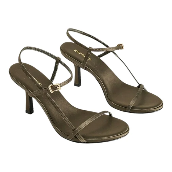 Express | Shoes | Express Strappy Slingback Mid Heeled Olive Green Sandals Womens Size 7 | Poshmark Express | Shoes | Express Strappy Slingback Mid Heeled Olive Green Sandals Womens Size 7 | Poshmark